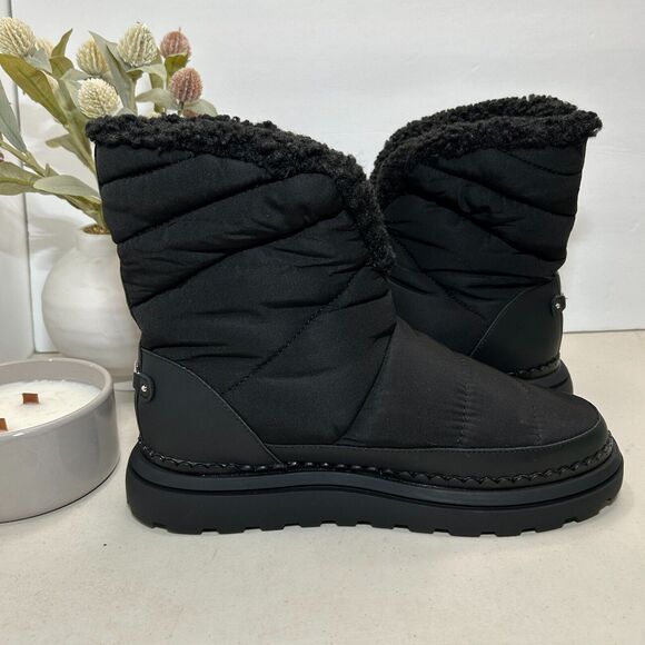 Sam Edelman Ozie Winter Faux Shearling Boots Black Women's US 8.5 M NWOB - Picture 5 of 11